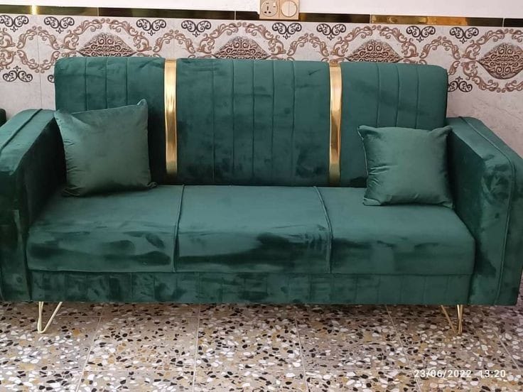 emerald Luxe 3-Seater Velvet Sofa
