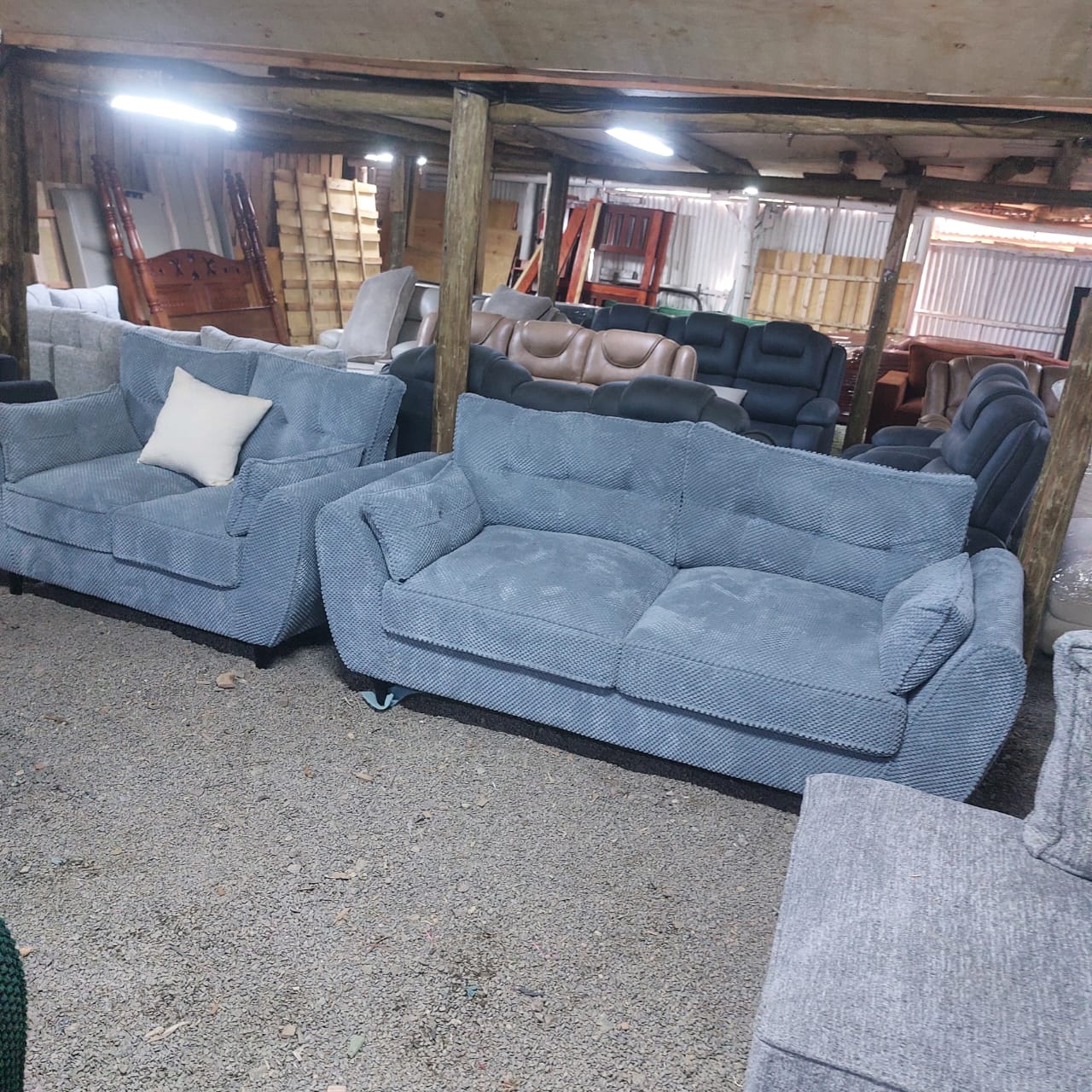 grey luxury 5 seater sofa