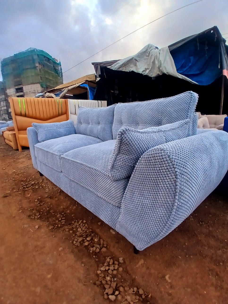 grey 3 seater sofa